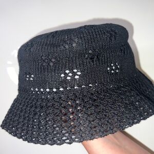 Knit bucket hat